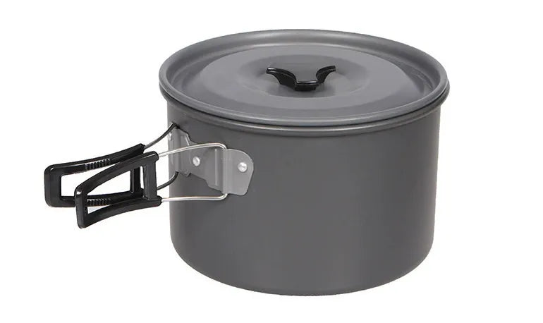 5-6 Person Outdoor Camping Cookset Portable Cookware Set with Teapot -700 Cooking Set