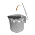 Cross-Border Outdoor Camping Small Cooking Pot Aluminum Alloy Milk Pot Portable Soup Pot Barbecue Cookware