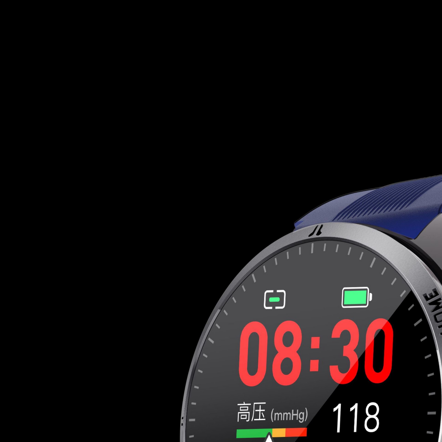 Multifunctional Smartwatch with Pneumatic Blood Pressure Monitoring, High-Precision Elderly Health Tracker, Sports Bracelet