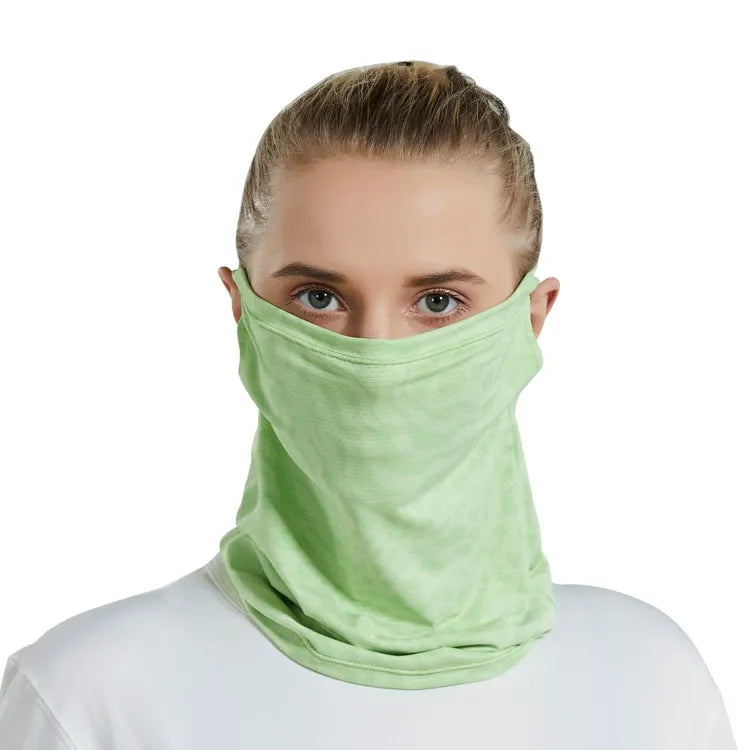 Cross-border ear-hanging neck sunscreen face towel motorcycle breathable ice silk scarf wholesale spring and summer riding mask female