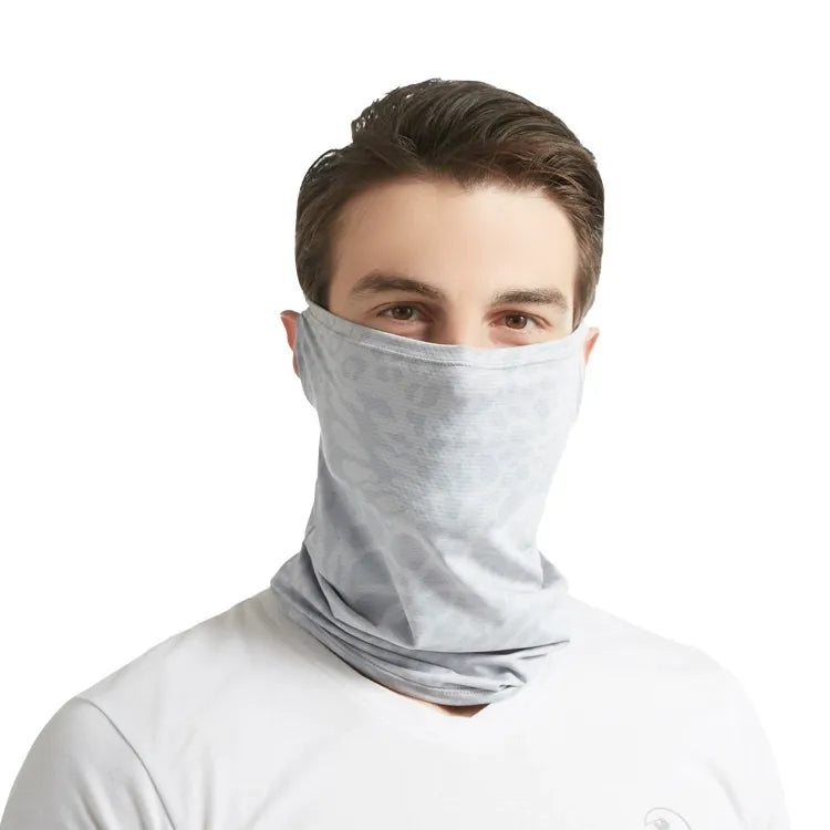 Cross-border ear-hanging neck sunscreen face towel motorcycle breathable ice silk scarf wholesale spring and summer riding mask female