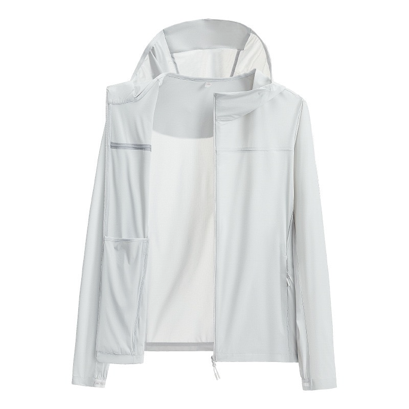 Summer Ice Silk Sunscreen Clothes for Men and Women UPF50+UV resistant Thin, Breathable Outdoor Fishing Sunscreen Clothes for Couples