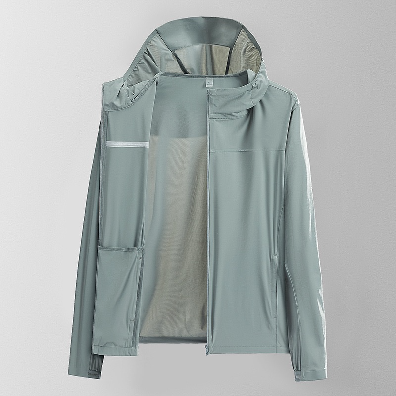 Summer Ice Silk Sunscreen Clothes for Men and Women UPF50+UV resistant Thin, Breathable Outdoor Fishing Sunscreen Clothes for Couples