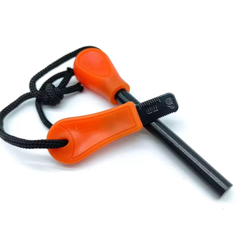 Extra-long, extra-large solid waterproof magnesium strip/magnesium rod with flint for starting a fire