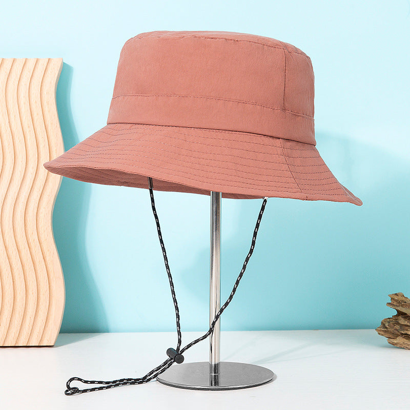 Foldable storage fisherman hat, sun hat, summer outdoor quick drying sun protection fishing hat, breathable men's and women's denim hat