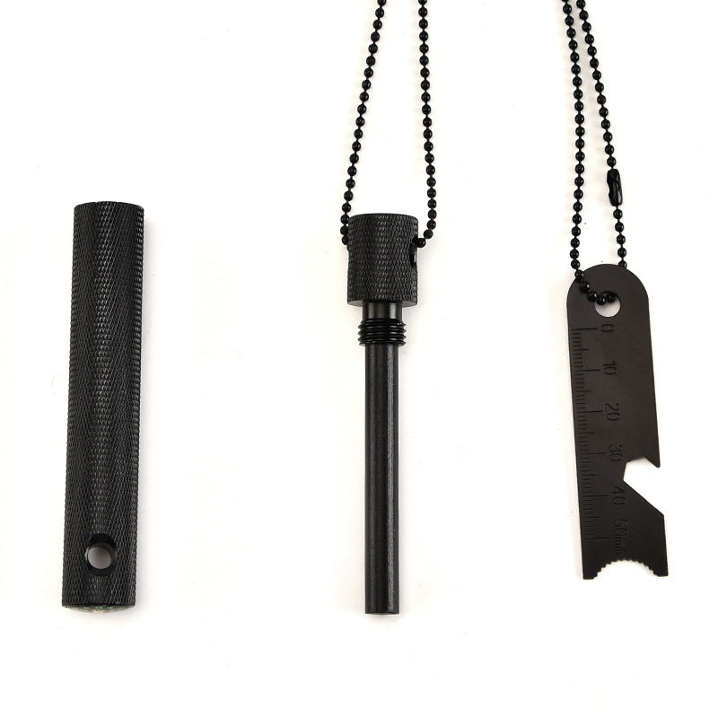 Outdoor fire starter, outdoor camping compass, fire starter stick